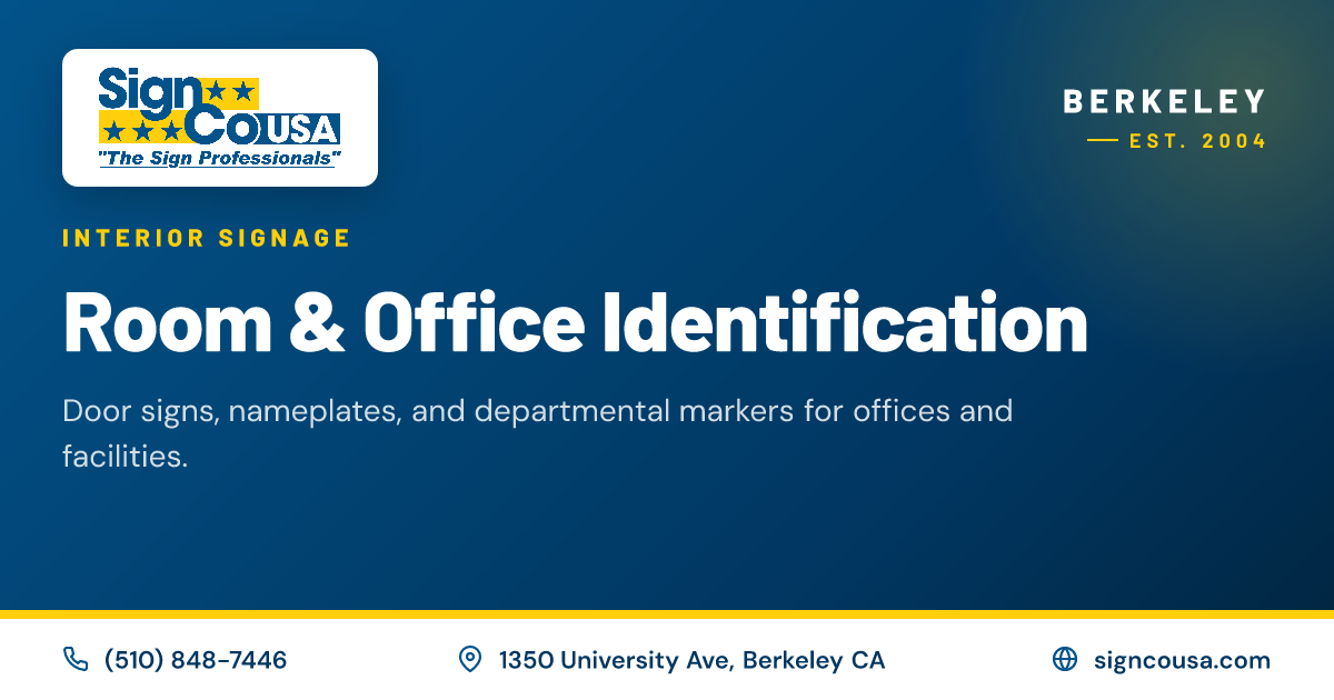 Room & Office Identification | SignCo USA