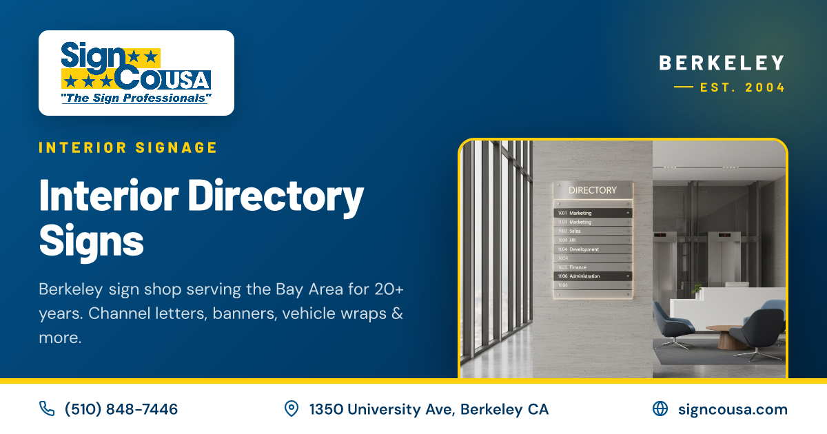 Interior Directory Signs | SignCo USA