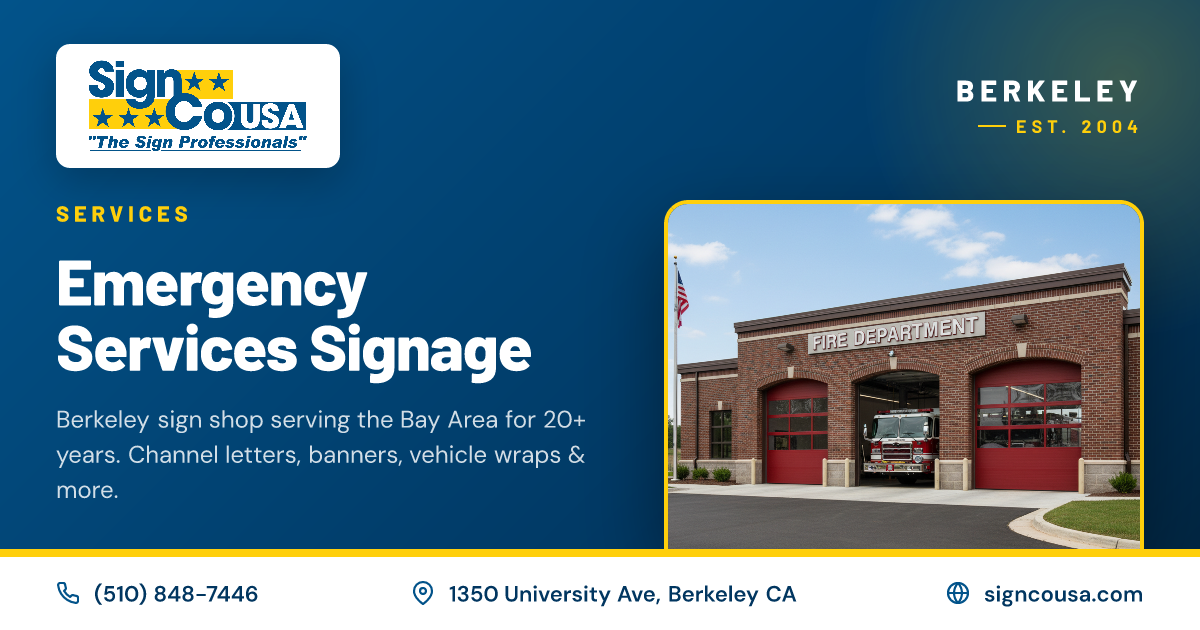 Emergency Services Signage | SignCo USA