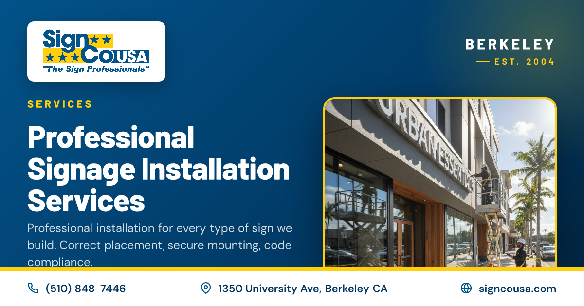Software Installation Sign Professional Signage Installation Services | SignCo USA